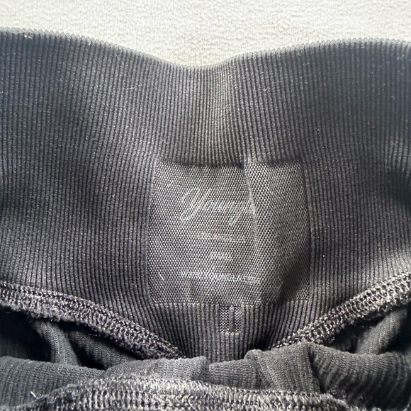 Young LA Size S Black Workout Ribbed Leggings - Picture 4 of 6